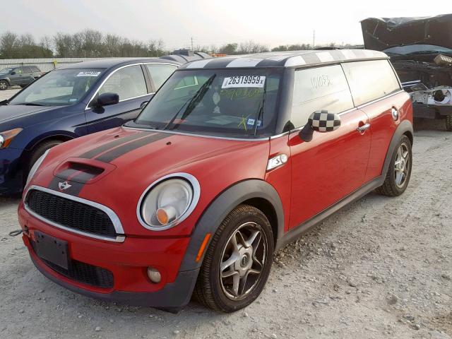 WMWMM33599TP90308 - 2009 MINI COOPER S C RED photo 2