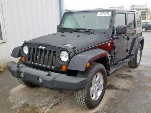 1J4GA591X7L122887 - 2007 JEEP WRANGLER S BLACK photo 2