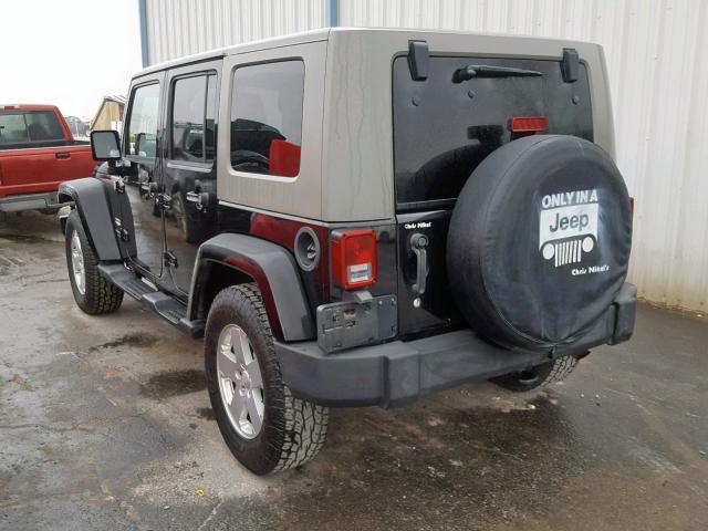 1J4GA591X7L122887 - 2007 JEEP WRANGLER S BLACK photo 3