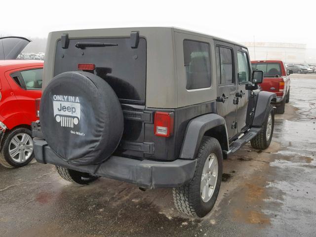 1J4GA591X7L122887 - 2007 JEEP WRANGLER S BLACK photo 4