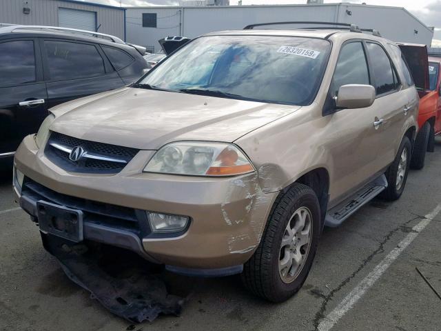 2HNYD18882H534198 - 2002 ACURA MDX TOURIN GOLD photo 2