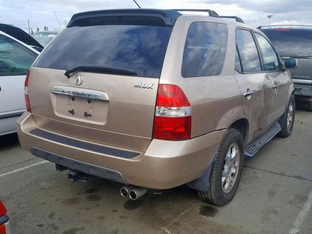 2HNYD18882H534198 - 2002 ACURA MDX TOURIN GOLD photo 4