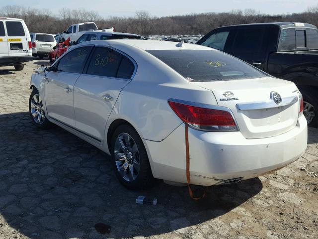 1G4GE5ED0BF326112 - 2011 BUICK LACROSSE C WHITE photo 3