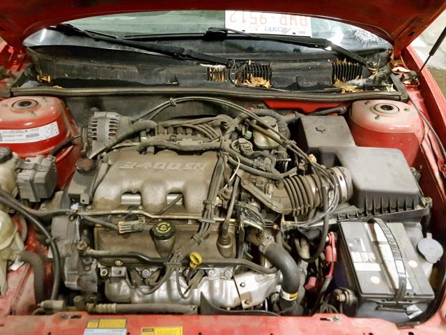 1G3NL52E9YC409630 - 2000 OLDSMOBILE ALERO GL RED photo 7