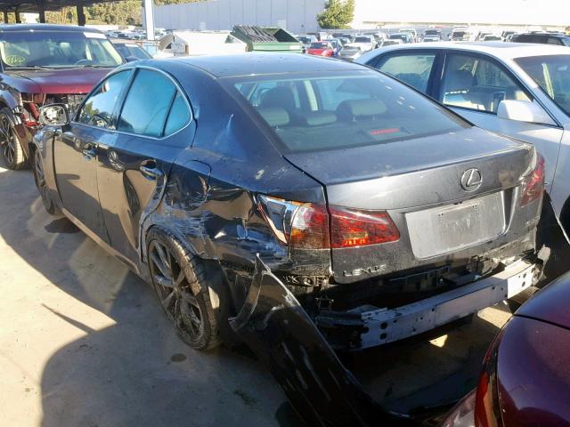 JTHBE262965006629 - 2006 LEXUS IS 350 BLUE photo 3