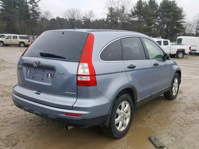 JHLRE4H47BC025697 - 2011 HONDA CR-V SE BLUE photo 4