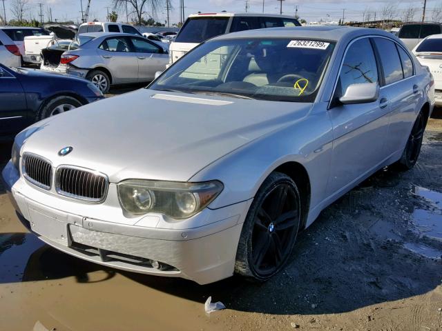 WBAGL63472DP55792 - 2002 BMW 745 I SILVER photo 2