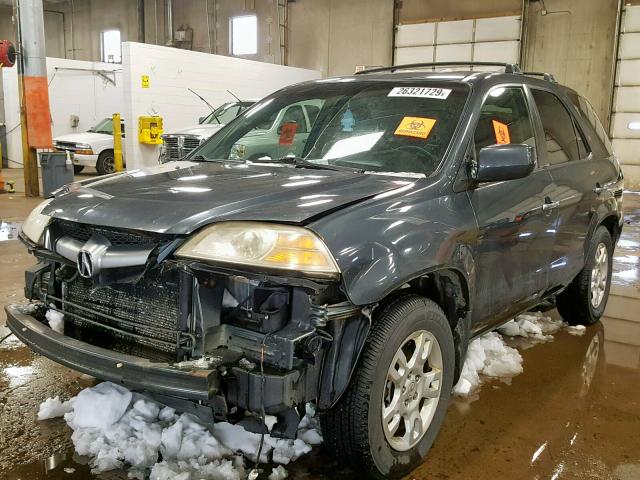 2HNYD18776H529233 - 2006 ACURA MDX TOURIN BLUE photo 2