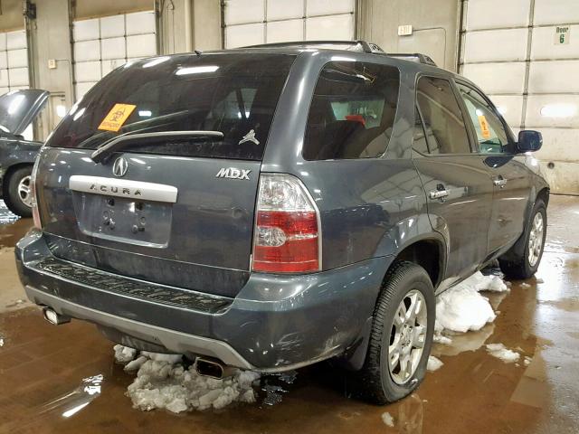 2HNYD18776H529233 - 2006 ACURA MDX TOURIN BLUE photo 4