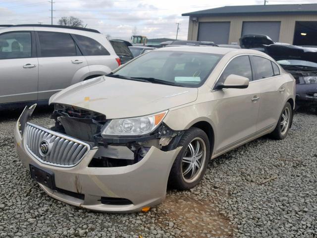 1G4GB5EG5AF130331 - 2010 BUICK LACROSSE C GOLD photo 2