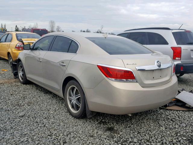 1G4GB5EG5AF130331 - 2010 BUICK LACROSSE C GOLD photo 3