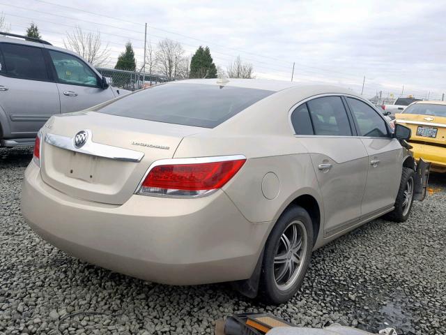 1G4GB5EG5AF130331 - 2010 BUICK LACROSSE C GOLD photo 4