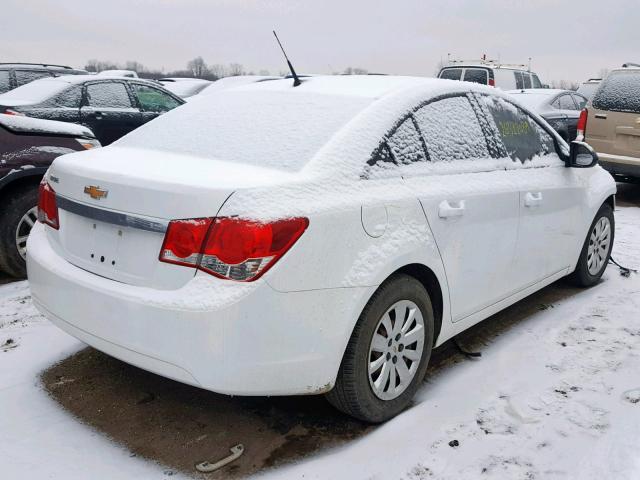 1G1PC5SH6B7144449 - 2011 CHEVROLET CRUZE LS WHITE photo 4