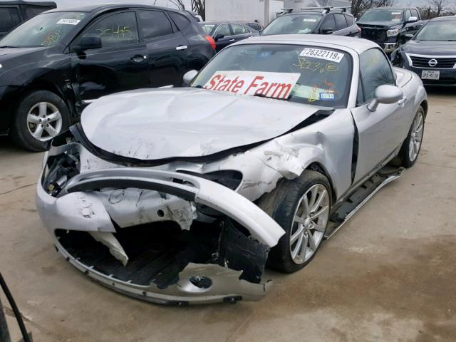 JM1NC26F980144517 - 2008 MAZDA MX-5 MIATA SILVER photo 2