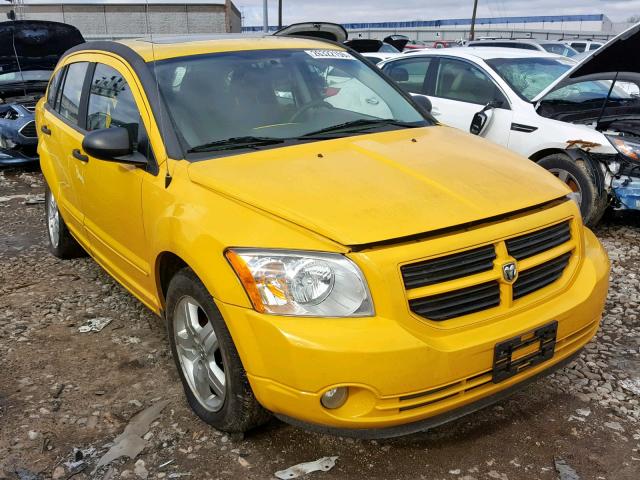 1B3HB48C47D525067 - 2007 DODGE CALIBER SX YELLOW photo 1