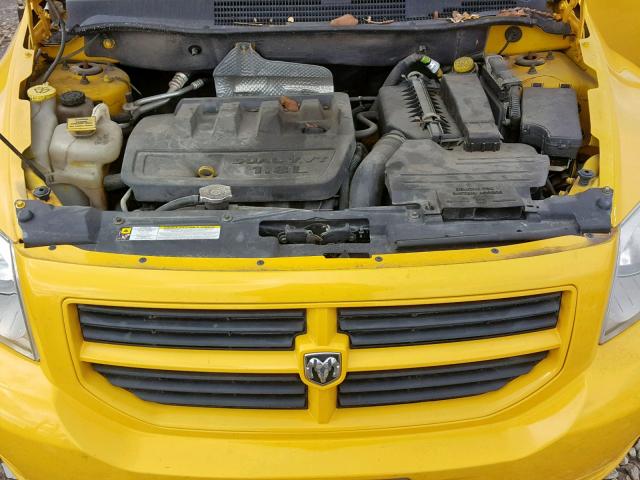 1B3HB48C47D525067 - 2007 DODGE CALIBER SX YELLOW photo 7