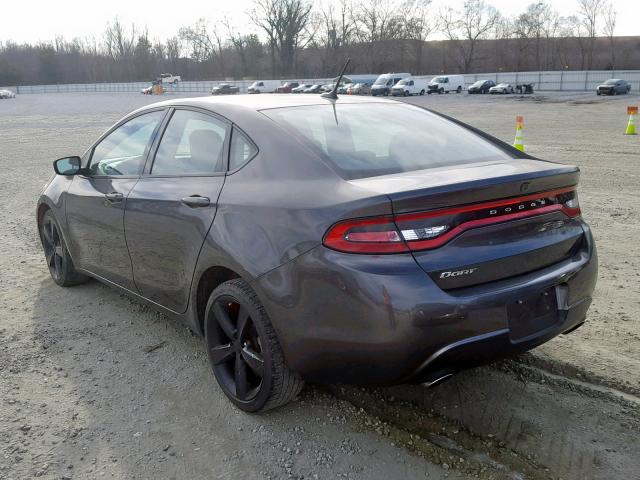 1C3CDFBB6FD204794 - 2015 DODGE DART SXT GRAY photo 3