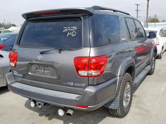 5TDBT48AX7S291358 - 2007 TOYOTA SEQUOIA LI GRAY photo 4