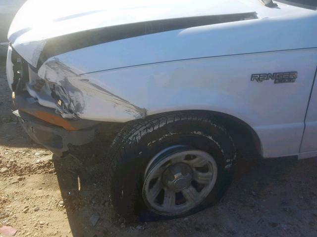 1FTYR10U83PB02076 - 2003 FORD RANGER WHITE photo 9