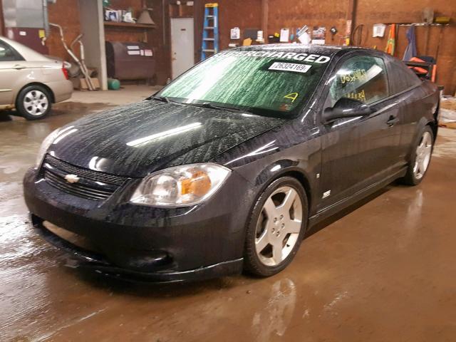 1G1AP18P677258007 - 2007 CHEVROLET COBALT SS BLACK photo 2