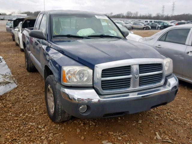 1D7HE42N75S229944 - 2005 DODGE DAKOTA SLT BLUE photo 1