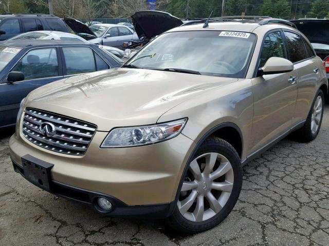 JNRBS08W43X002762 - 2003 INFINITI FX45 GOLD photo 2