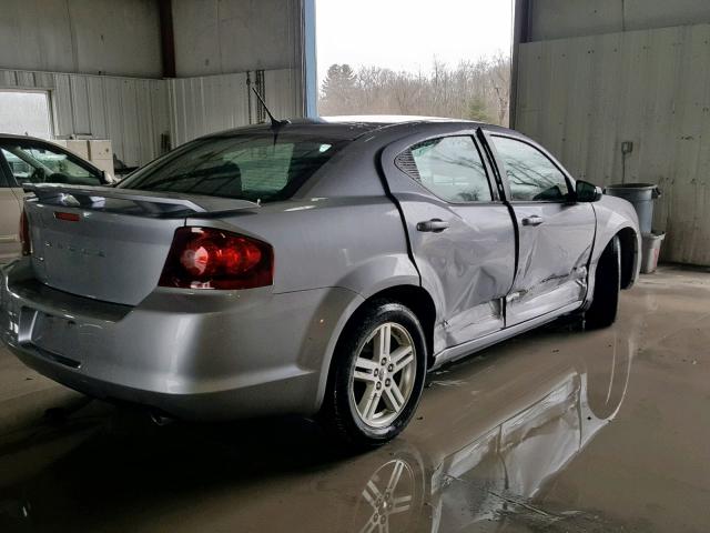 1C3CDZAG5EN184528 - 2014 DODGE AVENGER SE SILVER photo 4