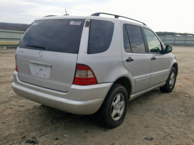 4JGAB54E51A267644 - 2001 MERCEDES-BENZ ML 320 SILVER photo 4