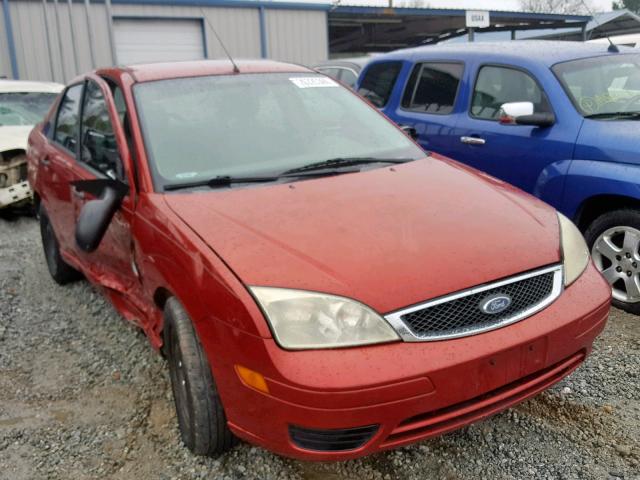 1FAFP34NX5W204246 - 2005 FORD FOCUS ZX4 BURGUNDY photo 1