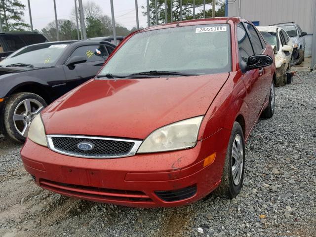 1FAFP34NX5W204246 - 2005 FORD FOCUS ZX4 BURGUNDY photo 2