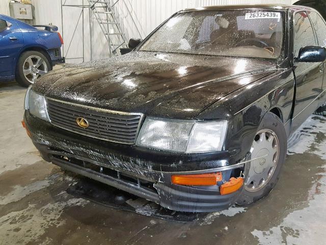 JT8BH28F7V0087102 - 1997 LEXUS LS 400 BLACK photo 9