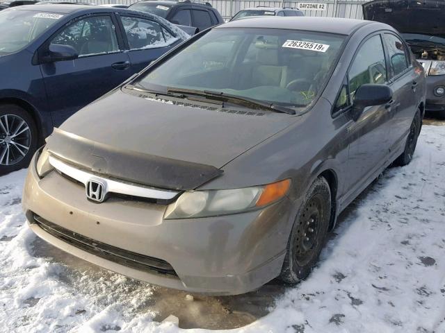 2HGFA163X7H040205 - 2007 HONDA CIVIC DX GRAY photo 2