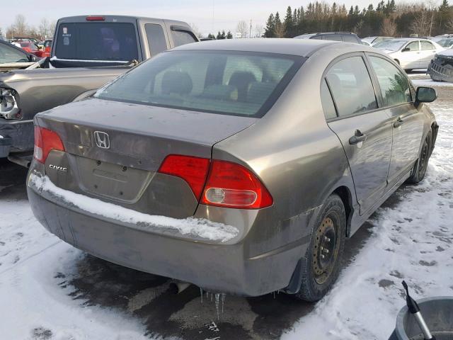 2HGFA163X7H040205 - 2007 HONDA CIVIC DX GRAY photo 4