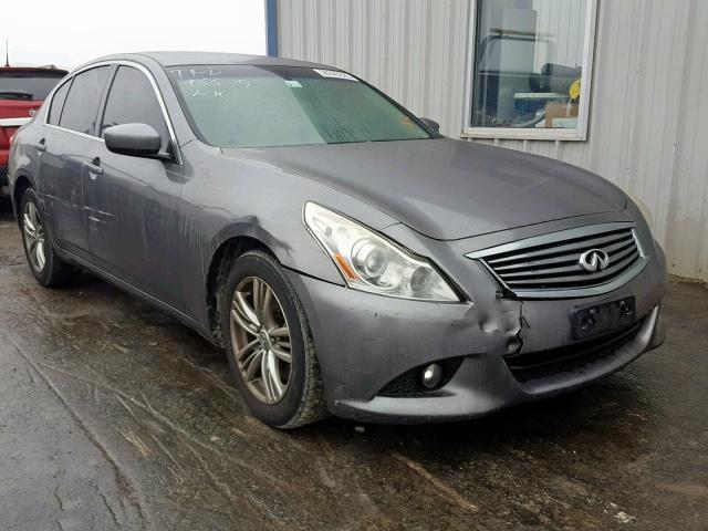 JN1DV6AR6BM653367 - 2011 INFINITI G25 GRAY photo 1