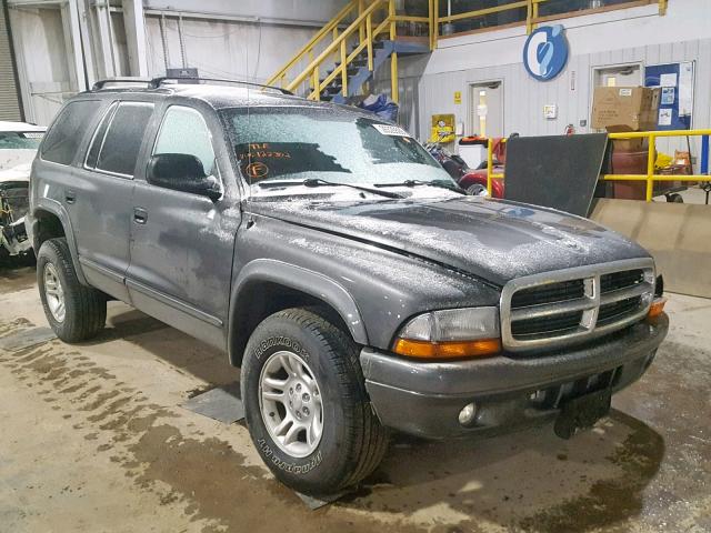 1B4HS48N82F122302 - 2002 DODGE DURANGO SL GRAY photo 1