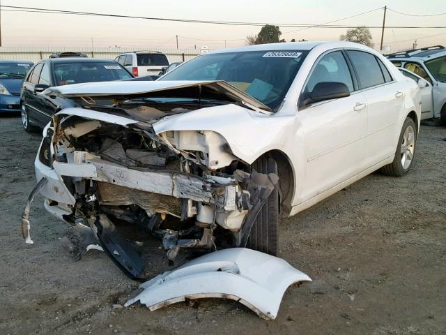 1G1ZA5EU5BF142849 - 2011 CHEVROLET MALIBU LS WHITE photo 2