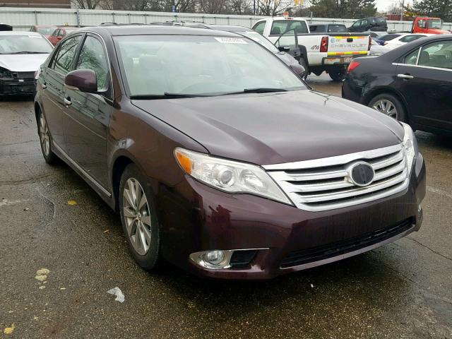 4T1BK3DB7BU401889 - 2011 TOYOTA AVALON BAS BURGUNDY photo 1