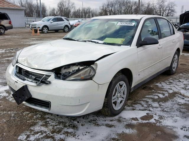1G1ZS58F87F190329 - 2007 CHEVROLET MALIBU LS WHITE photo 2