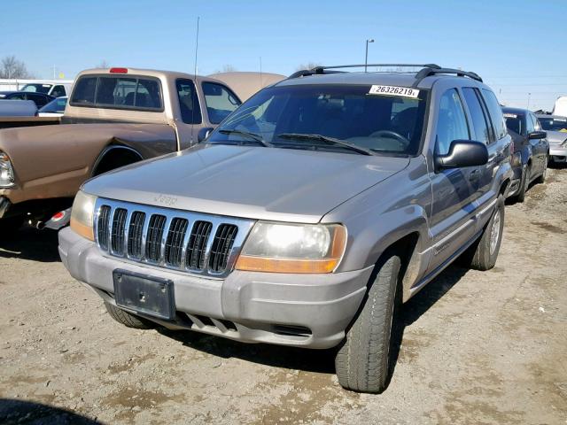 1J4GW48S5YC320669 - 2000 JEEP GRAND CHER GRAY photo 2