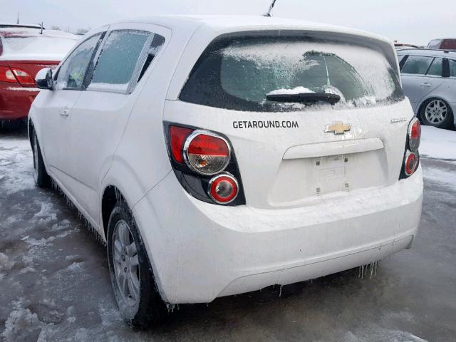 1G1JA6SH2C4199324 - 2012 CHEVROLET SONIC LS WHITE photo 3
