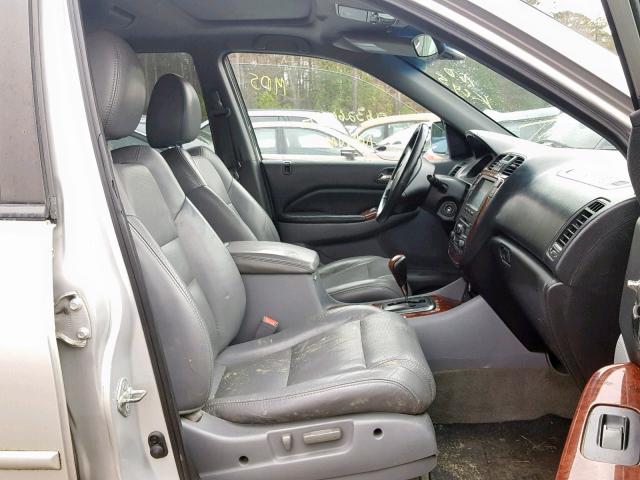 2HNYD18783H555884 - 2003 ACURA MDX TOURIN GRAY photo 5