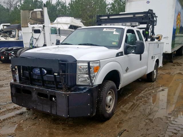 1FD7X2BT6EEB29296 - 2014 FORD F250 SUPER WHITE photo 2