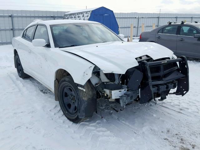 2C3CDXAT5DH521899 - 2013 DODGE CHARGER PO WHITE photo 1
