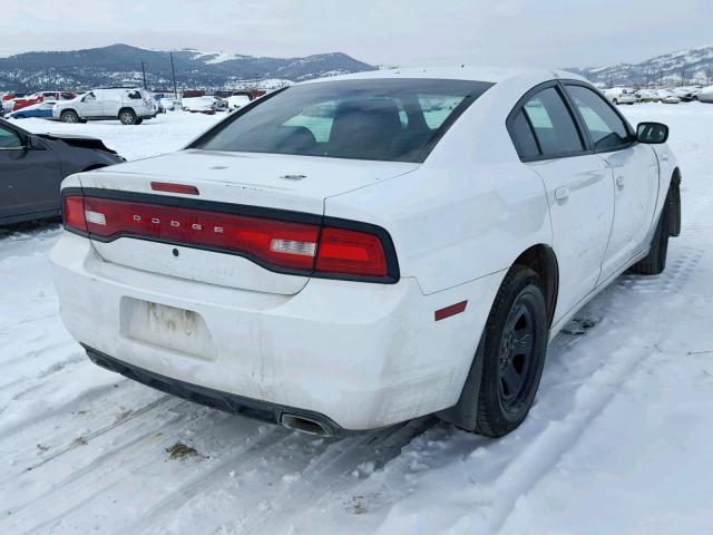 2C3CDXAT5DH521899 - 2013 DODGE CHARGER PO WHITE photo 4