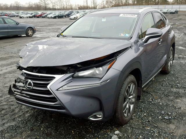 JTJBARBZ1G2059530 - 2016 LEXUS NX 200T CHARCOAL photo 2