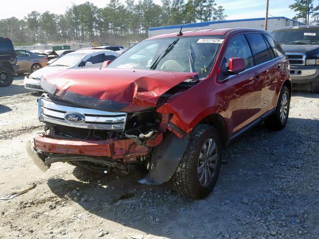 2FMDK49C08BA74184 - 2008 FORD EDGE LIMIT RED photo 2