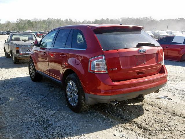 2FMDK49C08BA74184 - 2008 FORD EDGE LIMIT RED photo 3