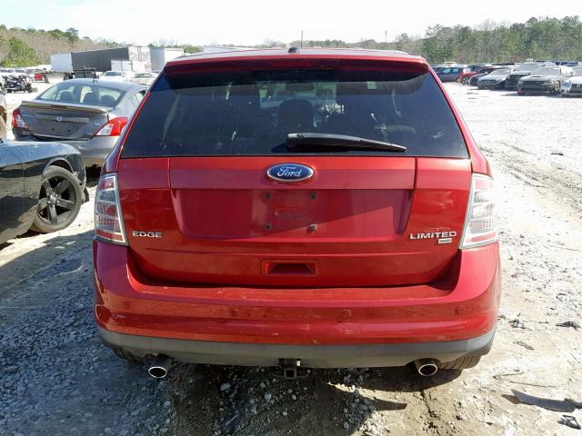 2FMDK49C08BA74184 - 2008 FORD EDGE LIMIT RED photo 9