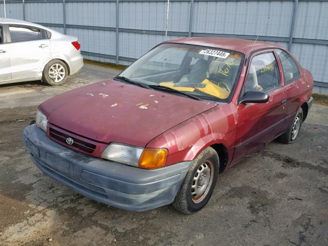 JT2AC52L4T0191676 - 1996 TOYOTA TERCEL STD MAROON photo 2