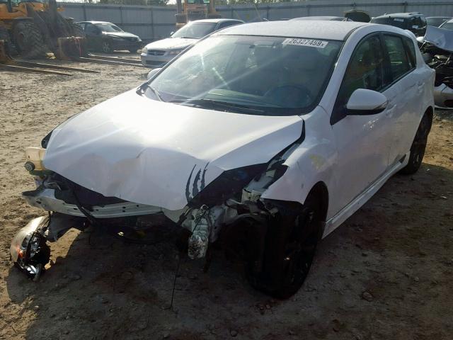 JM1BL1H54A1198079 - 2010 MAZDA 3 S WHITE photo 2